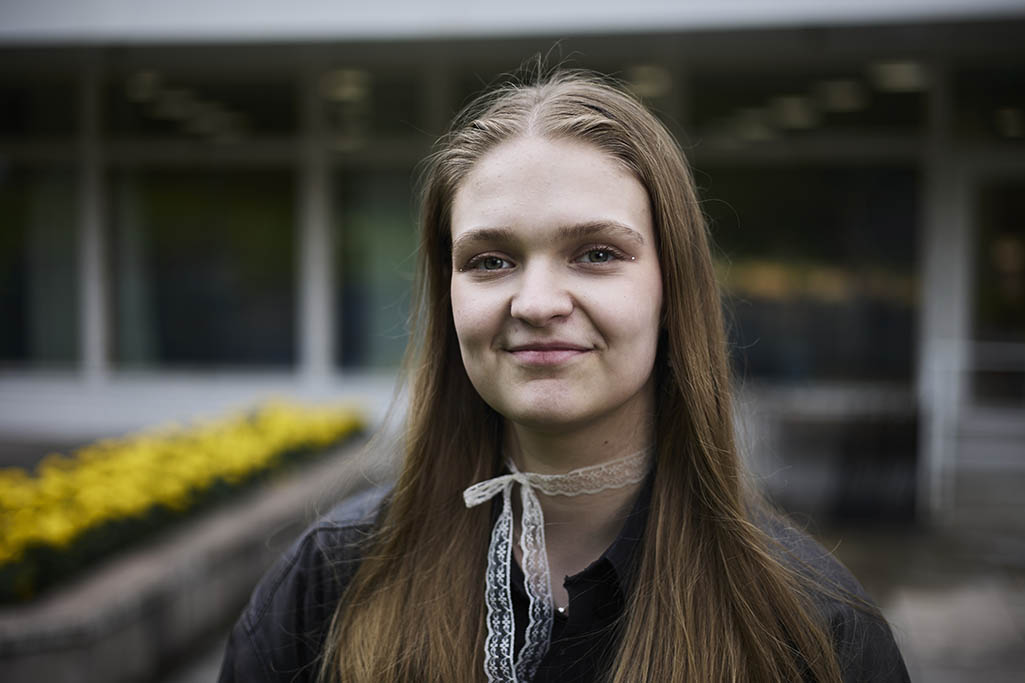 Opiskelija Enni Katara.